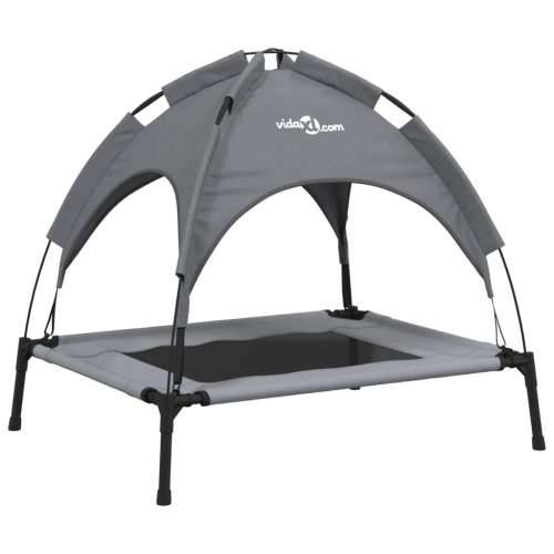 Krevet za pse s krovom antracit od tkanine Oxford i čelika - 76 x 62 x 72 cm Cijena