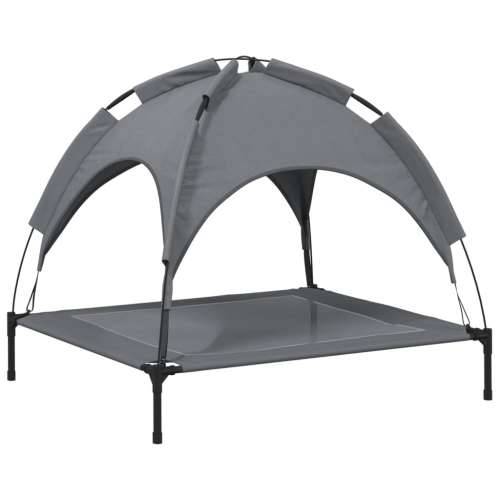 Krevet za pse s krovom antracit od tkanine Oxford i čelika - 90 x 81 x 81 cm Cijena