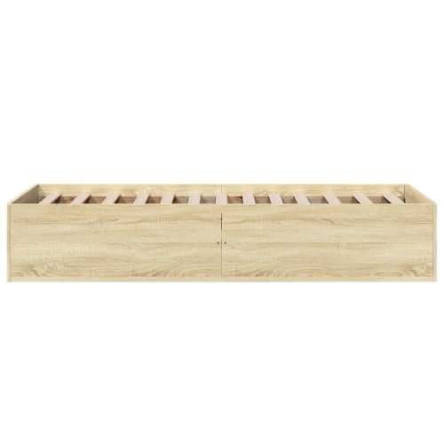 Okvir za krevet boja hrasta 100x200 cm od konstruiranog drva - sonoma hrast 100 x 200 cm 35 cm Cijena