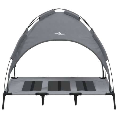 Krevet za pse s krovom antracit od tkanine Oxford i čelika - 122 x 93 x 107 cm Cijena