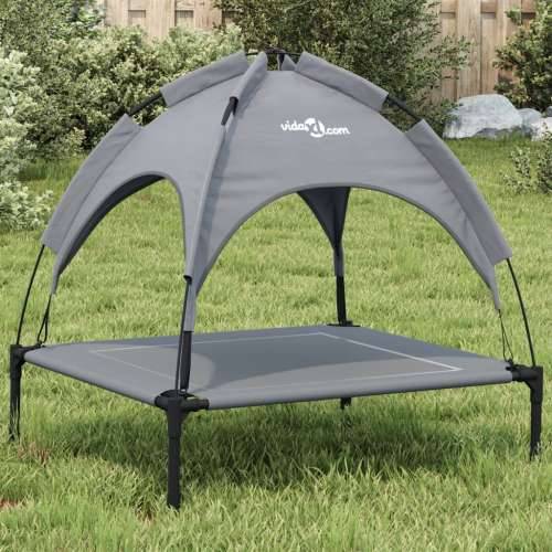 Krevet za pse s krovom antracit od tkanine Oxford i čelika - 71 x 64 x 70 cm Cijena