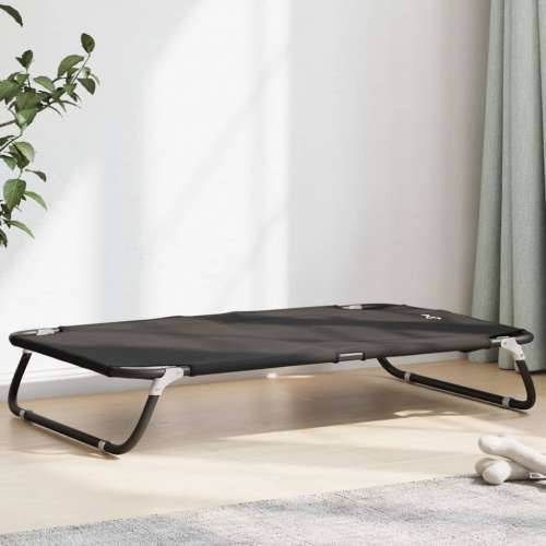 Krevet za pse sklopivi antracit od tkanine Oxford i čelika - 105 x 65 x 18 cm Cijena