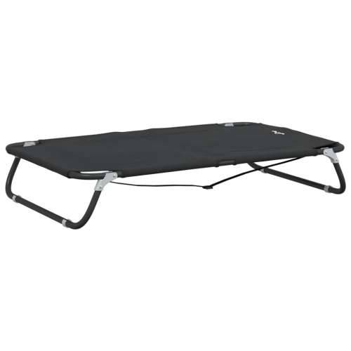 Krevet za pse sklopivi antracit od tkanine Oxford i čelika - 105 x 65 x 18 cm Cijena