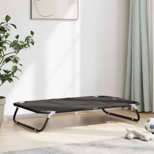 Krevet za pse sklopivi antracit od tkanine Oxford i čelika - 105 x 65 x 18 cm Cijena