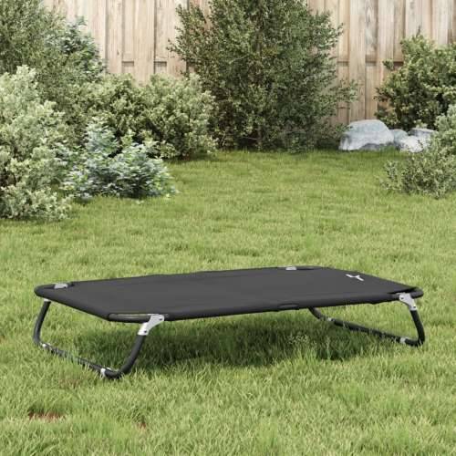 Krevet za pse sklopivi antracit od tkanine Oxford i čelika - 105 x 65 x 18 cm Cijena