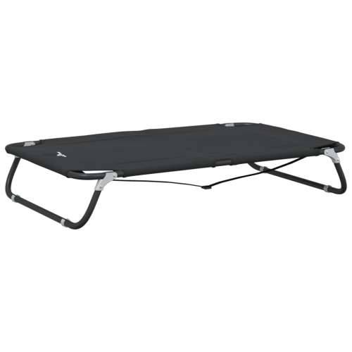 Krevet za pse sklopivi antracit od tkanine Oxford i čelika - 105 x 65 x 18 cm Cijena