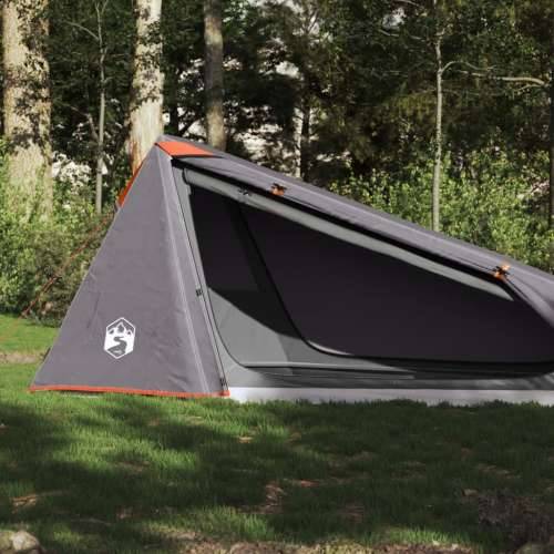 Tunelski šator za kampiranje za 1 osobe sivo-narančasti Cijena