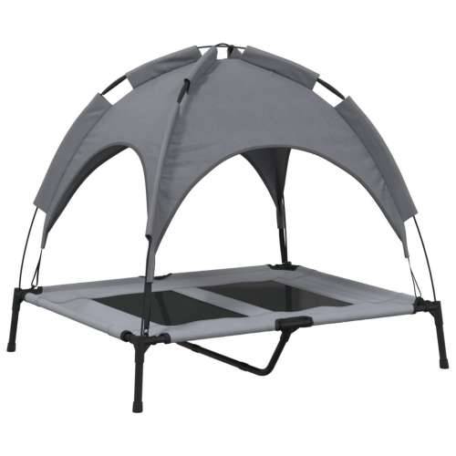 Krevet za pse s krovom antracit od tkanine Oxford i čelika - 92 x 77 x 85 cm Cijena
