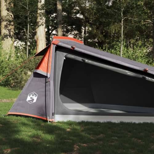 Tunelski šator za kampiranje za 2 osobe sivo-narančasti Cijena