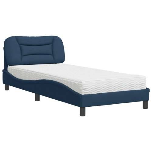 Krevet s madracem plavi 80x200 cm od tkanine - Plava 80 x 200 cm Cijena