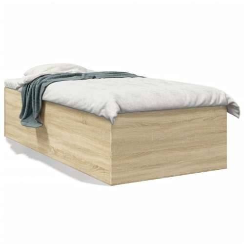 Okvir za krevet boja hrasta 100x200 cm od konstruiranog drva - sonoma hrast 100 x 200 cm 45 cm Cijena