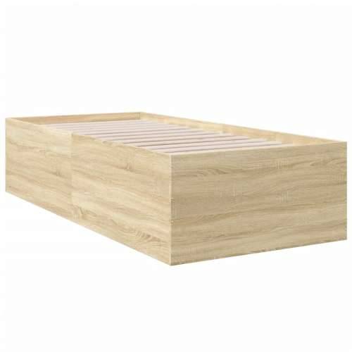 Okvir za krevet boja hrasta 100x200 cm od konstruiranog drva - sonoma hrast 100 x 200 cm 45 cm Cijena