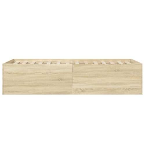 Okvir za krevet boja hrasta 100x200 cm od konstruiranog drva - sonoma hrast 100 x 200 cm 45 cm Cijena
