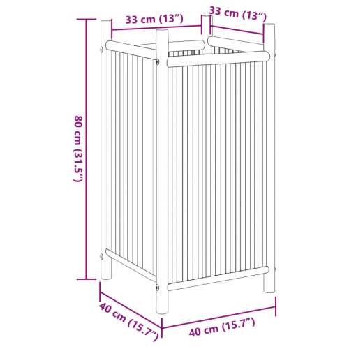 Sadilica 40 x 40 x 80 cm od bambusa 40 x 40 x 80 cm 1 Cijena