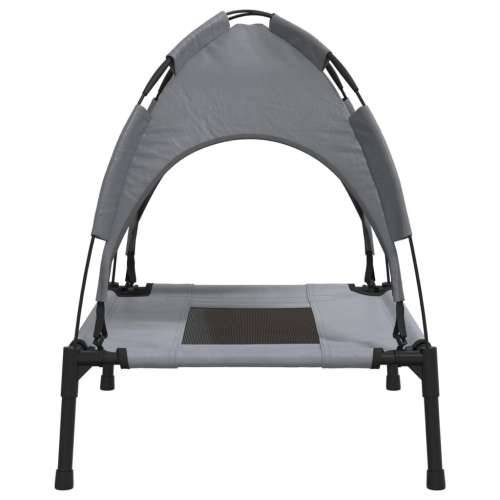 Krevet za pse s krovom antracit od tkanine Oxford i čelika - 62 x 48 x 61 cm Cijena