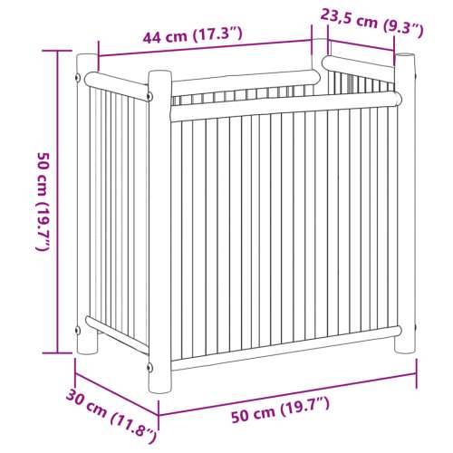 Sadilica 50 x 30 x 50 cm od bambusa - 50 x 30 x 50 cm 1 Cijena