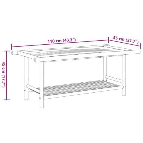 Stolić za kavu 110 x 55 x 45 cm bambus 110 x 55 x 45 cm 1 Cijena