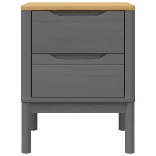 Noćni ormarić FLORO voštano sivi 45x39x57 cm masivna borovina - Siva 1 Cijena