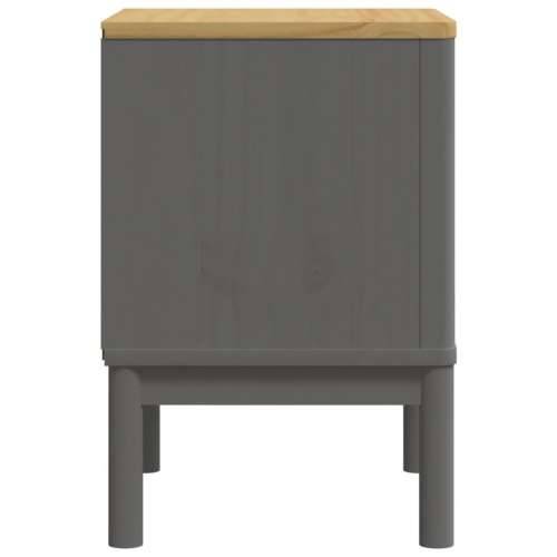 Noćni ormarić FLORO voštano sivi 45x39x57 cm masivna borovina - Siva 1 Cijena