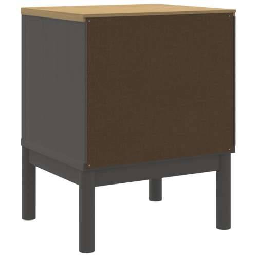 Noćni ormarić FLORO voštano sivi 45x39x57 cm masivna borovina - Siva 1 Cijena