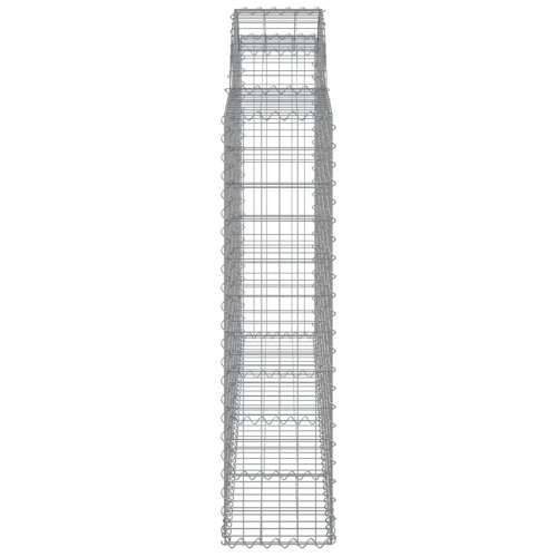 Lučne gabionske košare 18kom 200x30x120/140cm pocinčano željezo - 200 x 30 x 120/140 cm 18 Cijena