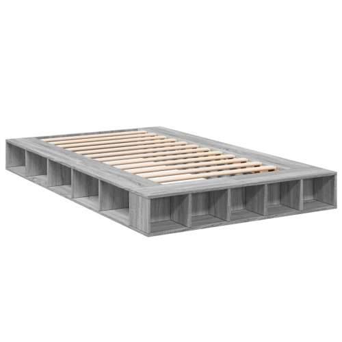 Okvir za krevet boja hrasta 120 x 200 cm od konstruiranog drva - Sivi hrast sonoma 120 x 200 cm Cijena