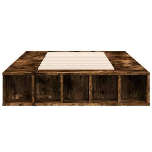 Okvir za krevet boja hrasta 120 x 200 cm konstruirano drvo - Dimljeni hrast 100 x 200 cm Cijena