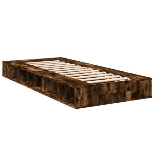 Okvir za krevet boja hrasta 120 x 200 cm konstruirano drvo - Dimljeni hrast 100 x 200 cm Cijena