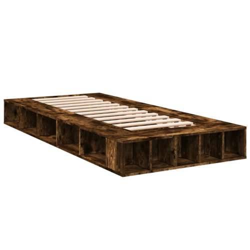 Okvir za krevet boja hrasta 90 x 200 cm konstruirano drvo - Dimljeni hrast 90 x 200 cm Cijena