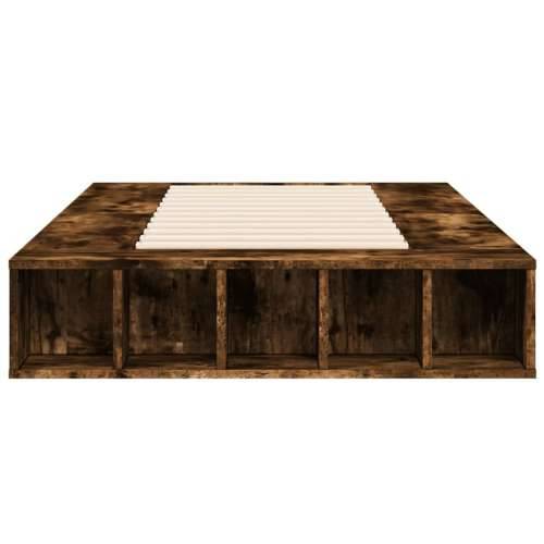 Okvir za krevet boja hrasta 90 x 200 cm konstruirano drvo - Dimljeni hrast 90 x 200 cm Cijena