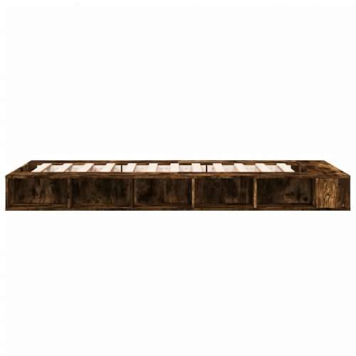 Okvir za krevet boja hrasta 90 x 200 cm konstruirano drvo - Dimljeni hrast 90 x 200 cm Cijena
