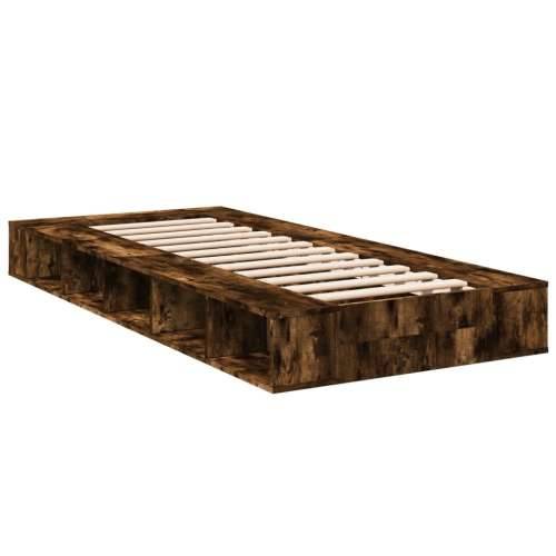 Okvir za krevet boja hrasta 90 x 200 cm konstruirano drvo - Dimljeni hrast 90 x 200 cm Cijena