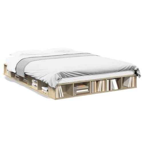 Okvir za krevet boja hrasta 160x200 cm od konstruiranog drva - sonoma hrast 160 x 200 cm Cijena