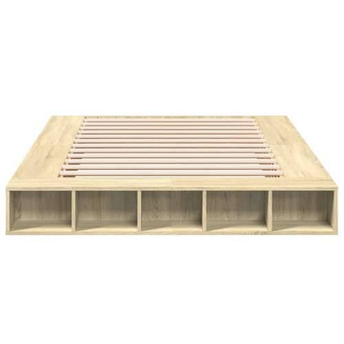 Okvir za krevet boja hrasta 160x200 cm od konstruiranog drva - sonoma hrast 160 x 200 cm Cijena