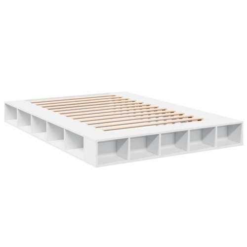Okvir za krevet bijeli 150x200 cm konstruirano drvo - Bijela 150 x 200 cm Cijena