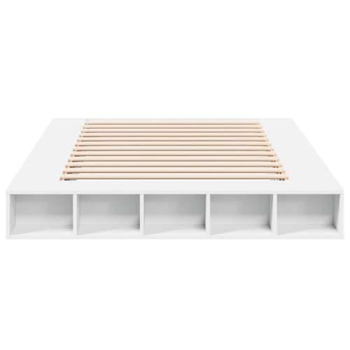 Okvir za krevet bijeli 150x200 cm konstruirano drvo - Bijela 150 x 200 cm Cijena
