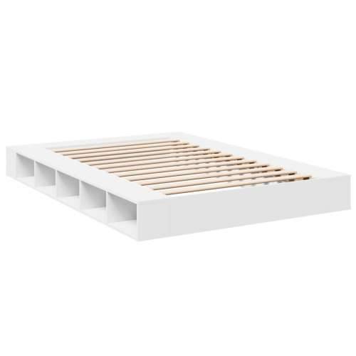 Okvir za krevet bijeli 150x200 cm konstruirano drvo - Bijela 150 x 200 cm Cijena