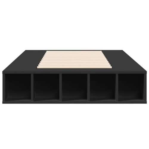 Okvir za krevet crni 100x200 cm konstruirano drvo - Crna 100 x 200 cm Cijena