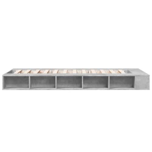 Okvir kreveta boja betona 100x200 cm od konstruiranog drva - Beton siva 100 x 200 cm Cijena