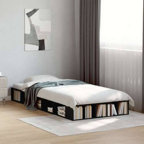 Okvir za krevet crni 90x200 cm konstruirano drvo - Crna 90 x 200 cm Cijena