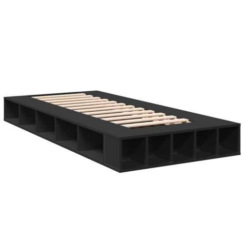 Okvir za krevet crni 75 x 190 cm od konstruiranog drva - Crna 75 x 190 cm Cijena