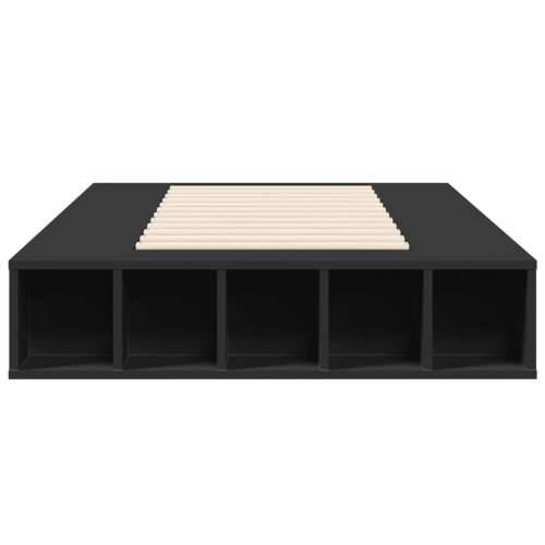 Okvir za krevet crni 75 x 190 cm od konstruiranog drva - Crna 75 x 190 cm Cijena