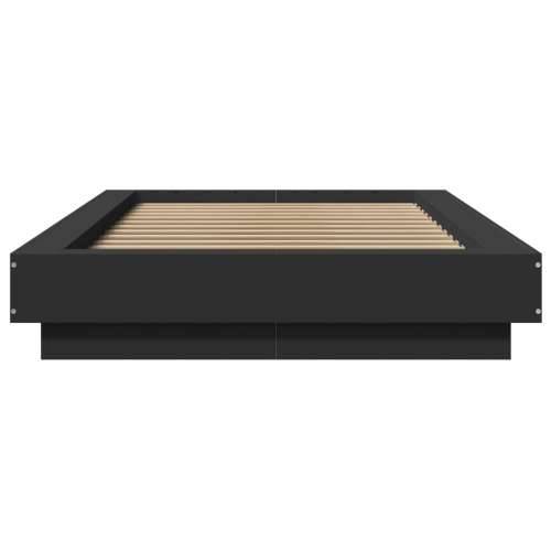 Okvir za krevet s LED svjetlima crni 90x190cm konstruirano drvo - Crna 75 x 190 cm Cijena