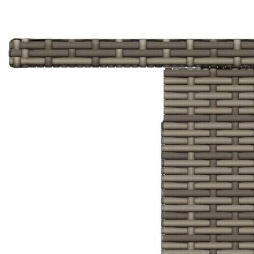 Vrtni stol sivi 100x55x73 cm od poliratana i bagremovog drva - Siva 1 boja drva Cijena