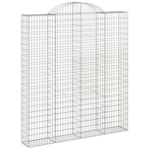 Lučne gabionske košare 5 kom 200x30x220/240cm pocinčano željezo - 200 x 30 x 220/240 cm 5 Cijena