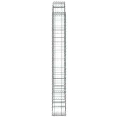 Lučne gabionske košare 5 kom 200x30x220/240cm pocinčano željezo - 200 x 30 x 220/240 cm 5 Cijena