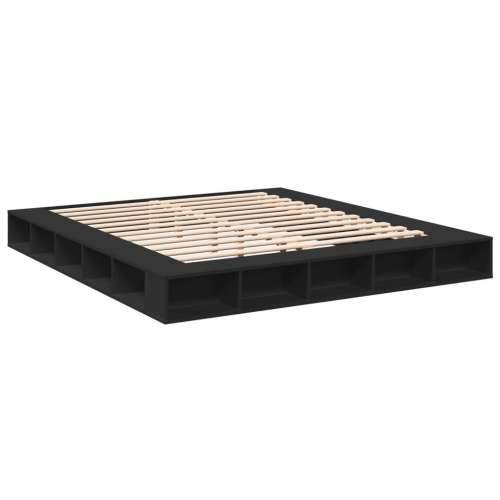 Okvir za krevet crni 200 x 200 cm konstruirano drvo - Crna 200 x 200 cm Cijena