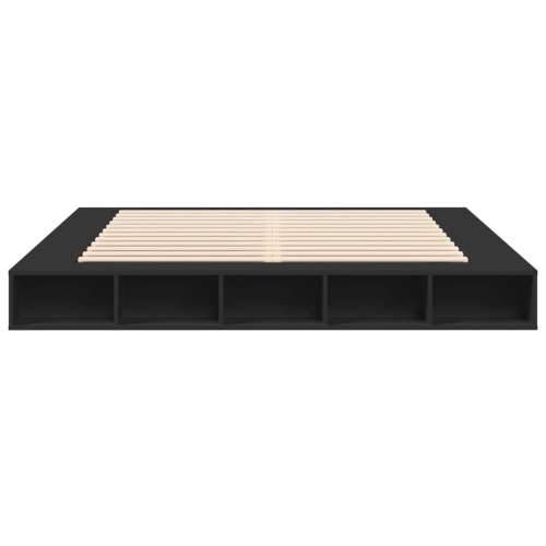 Okvir za krevet crni 200 x 200 cm konstruirano drvo - Crna 200 x 200 cm Cijena