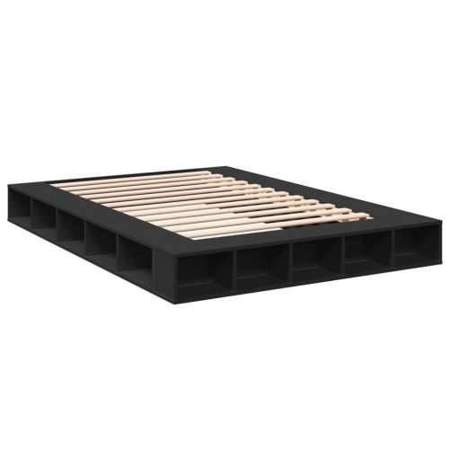 Okvir za krevet crni 150x200 cm konstruirano drvo - Crna 150 x 200 cm Cijena