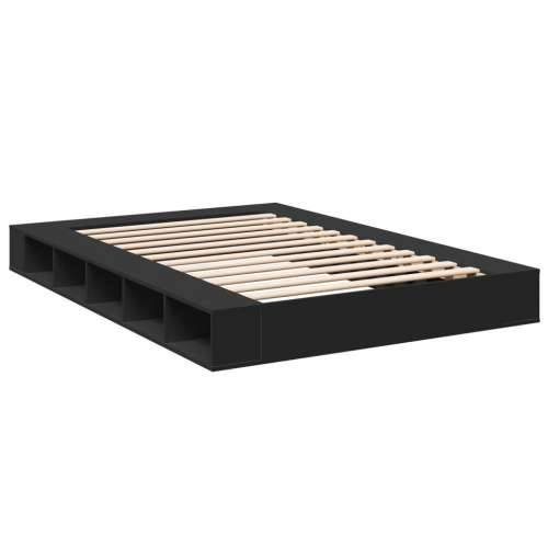 Okvir za krevet crni 150x200 cm konstruirano drvo - Crna 150 x 200 cm Cijena